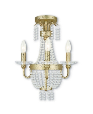 Livex Valentina 3-Light Convertible Mini Chandelier/Ceiling Mount