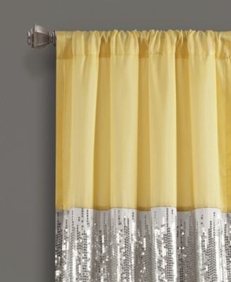 Lush Decor Night Sky Sequin Room-Darkening Window Curtain Panel, 42" x 84"
