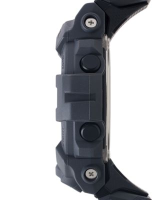 Men's Digital Gray Resin Strap Watch 48.6mm