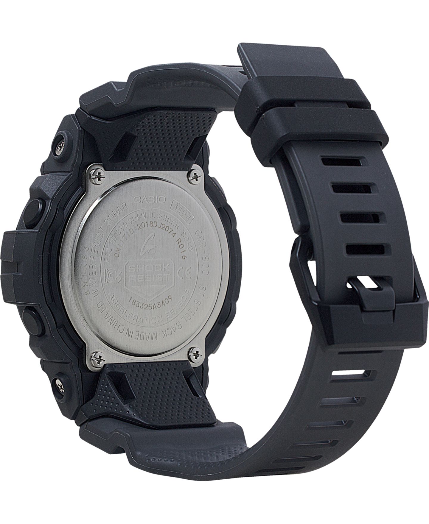 Мужские часы G-Shock Digital Gray Resin Strap Watch 48.6mm — фото 3