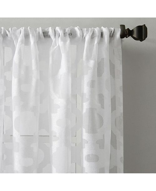 Lichtenberg Suite 918 Yvette Trellis Jacquard Sheer Rod Pocket