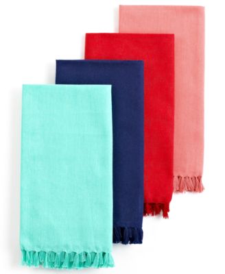 Fiesta - Set of 4 Fringed Flamingo Napkins