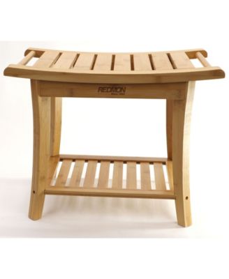 Dmi Corner Bamboo Spa Bench And Shower Stool Kitchen Bathroom