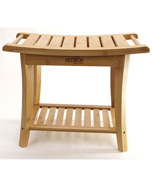Redmon Since 1883 Redmon Bamboo Shower Bench With Side