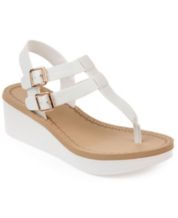 Macys white new arrivals wedge sandals