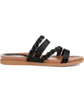 Women's Colette Braided Strappy Open Toe Flat Sandals