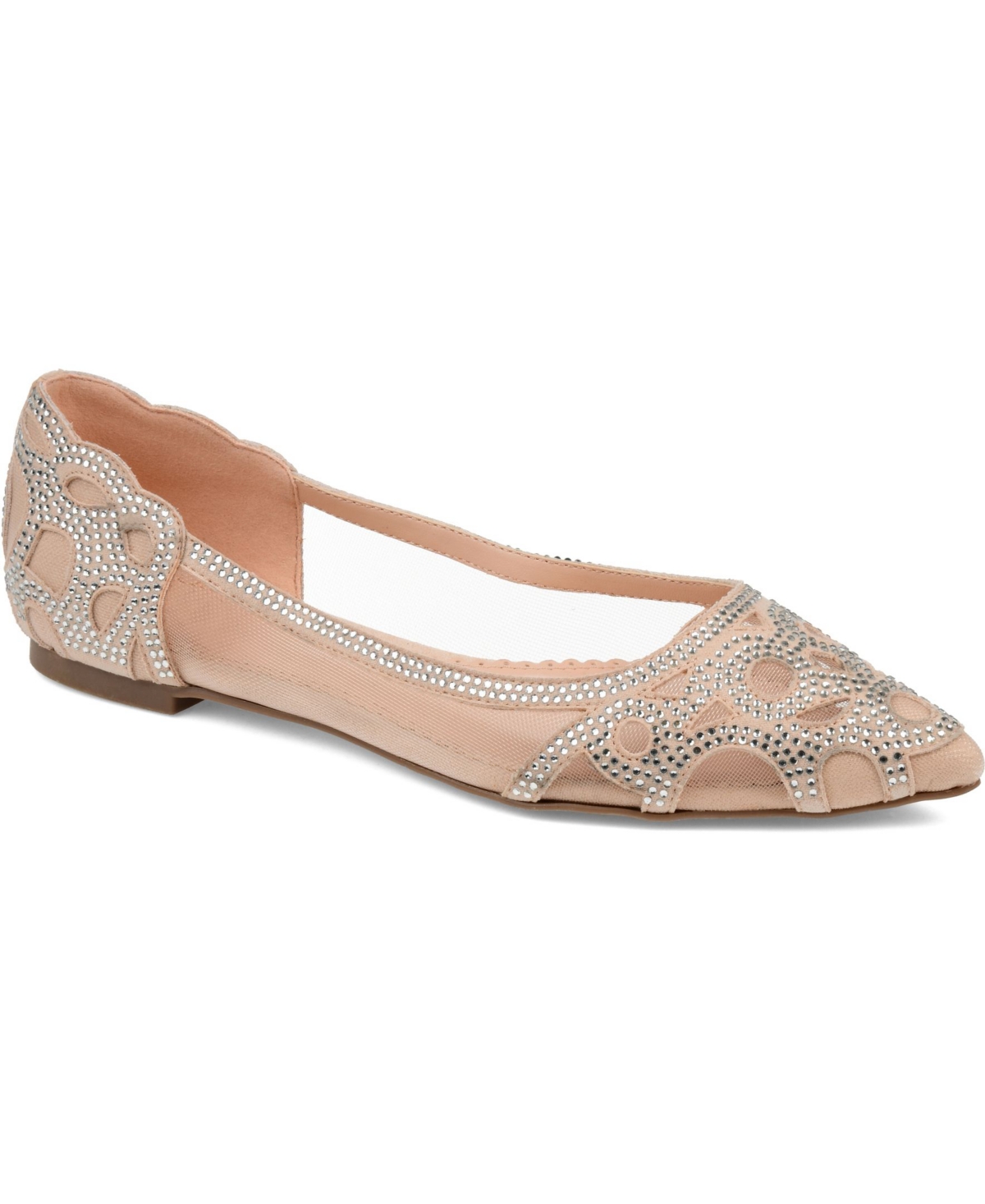 Women's Batavia Embellished Flats - Nude