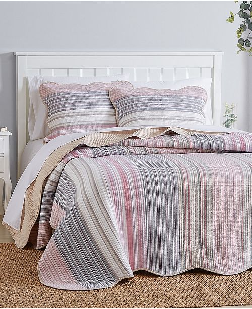 Martha Stewart Collection Yarn Dye Full Bedspread Created For