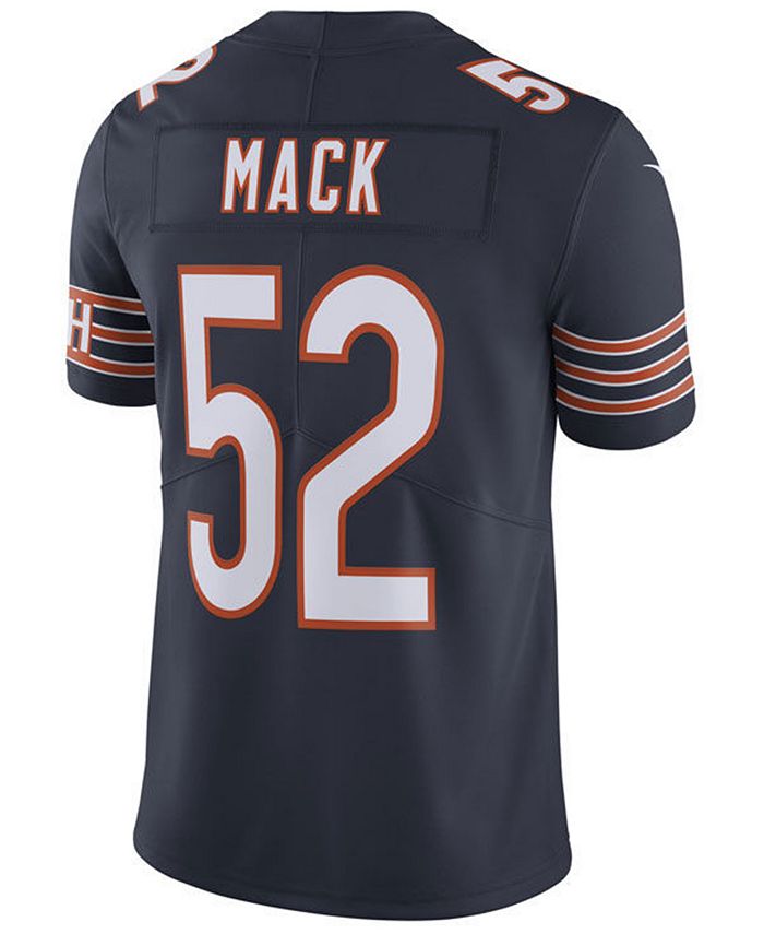 Nike Men's Khalil Mack Chicago Bears Vapor Untouchable Limited Jersey ...