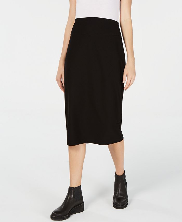 Eileen Fisher Slim Midi Skirt, Regular & Petite - Macy's
