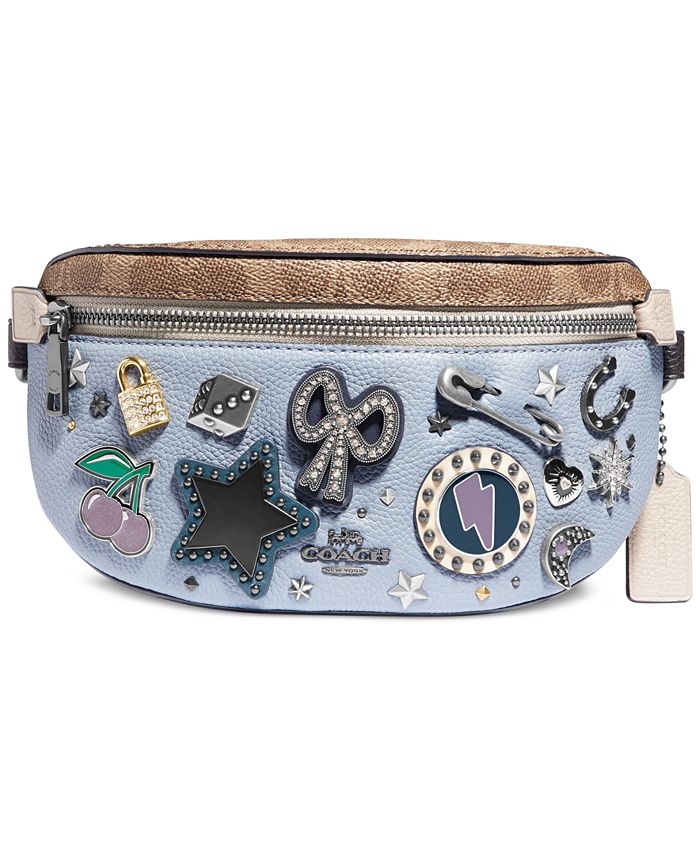 COACH Souvenir Pins Leather Belt Bag & Reviews - Handbags & Accessories -  Macy's