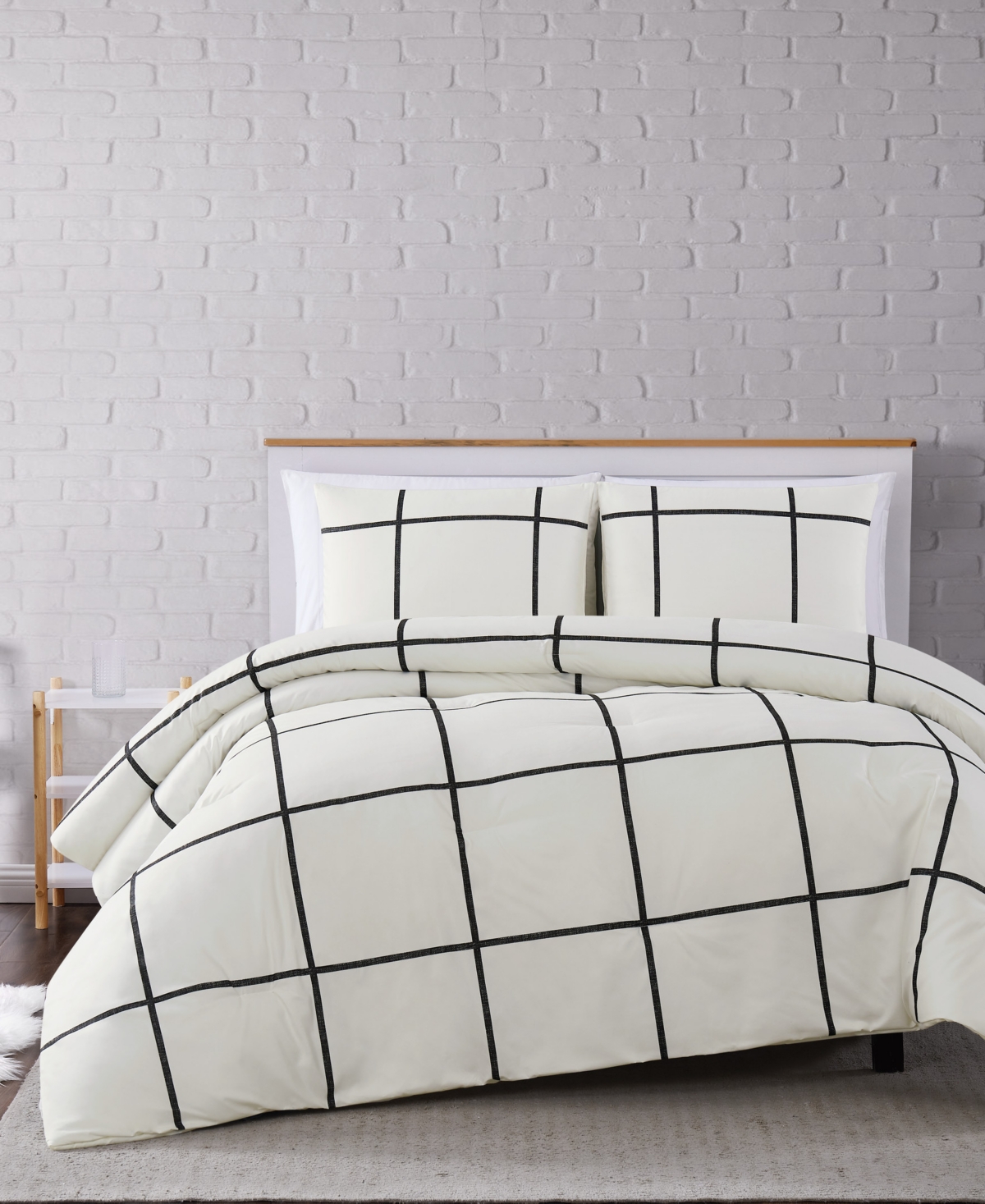 Truly Soft Kurt Windowpane 3-Pc. Comforter Set
