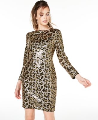 aidan mattox sequin sheath dress