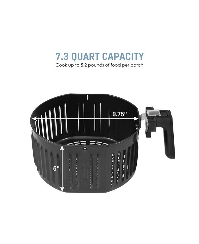 Elite Gourmet Elite Platinum XL Deluxe 7 Quart Air Fryer with