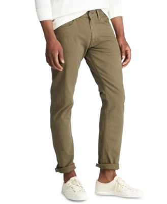 mens green stretch jeans