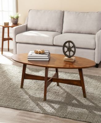 Cardewell Oval Midcentury Modern Coffee Table