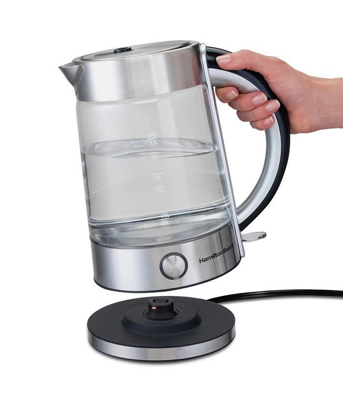 Hamilton Beach Modern 1.7-L Glass Kettle - Macy's