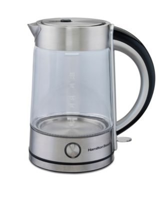 hamilton beach 1.7 l glass kettle