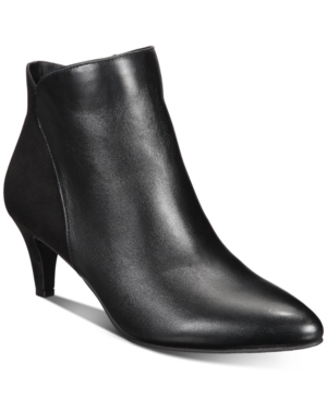 image of Alfani Women-s Harpper Kitten-Heel Booties, Created for Macy-s Women-s Shoes