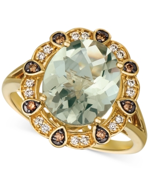 image of Le Vian Mint Julep Quartz (3-3/4 ct. t.w.) & Diamond (1/5 ct. t.w.) Ring in 14k Gold