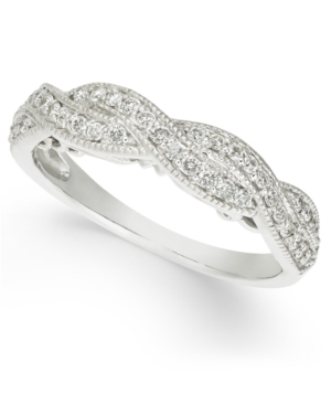 image of Diamond Braided Band (1/3 ct. t.w.) in 14k White Gold