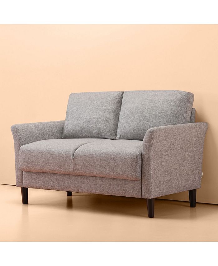 Zinus Jackie Classic Upholstered Loveseat Macy's