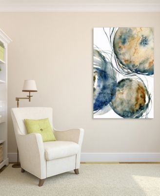 'Hibernation I' Frameless Free Floating Tempered Art Glass Wall Art - 48" x 32''