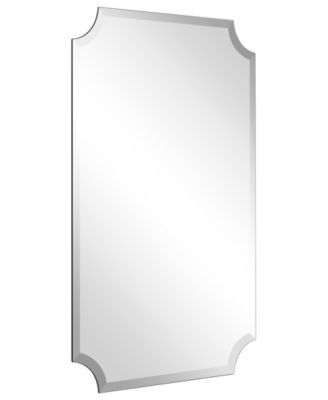 frameless beveled mirror