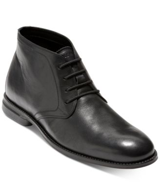cole haan black chukka boots