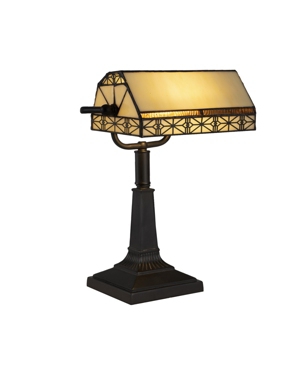 Lavish Home Bankers Lamp In Multi