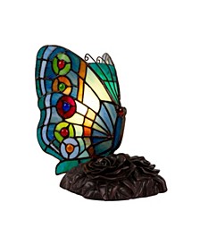 Tiffany Style Butterfly Lamp-Stained Glass Table Lamp