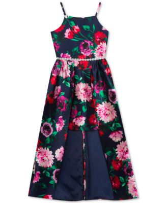 Rare Editions - Big Girls Floral-Print Walkthrough Dress