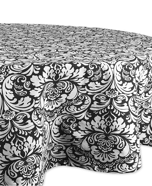 Design Imports Damask Tablecloth 70 Round Reviews Table Linens Dining Macy S
