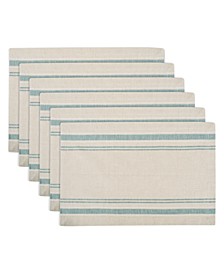 Chambray French Stripe Placemat, Set of 6