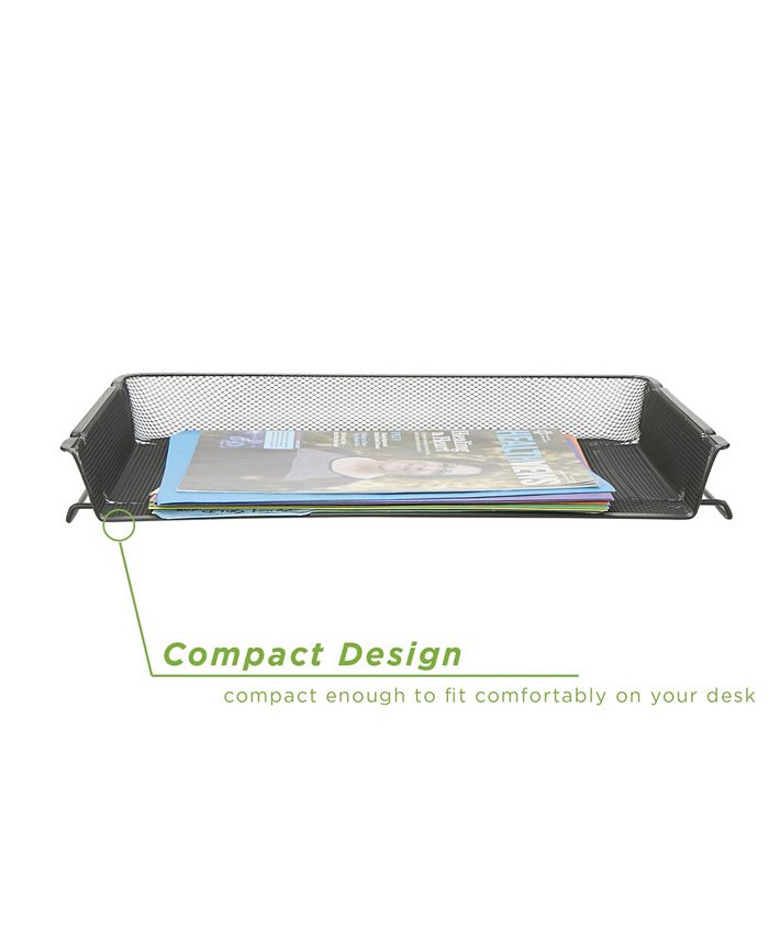 Mind Reader 2 Piece Stackable Letter Legal Tray, Desktop File Organizer ...