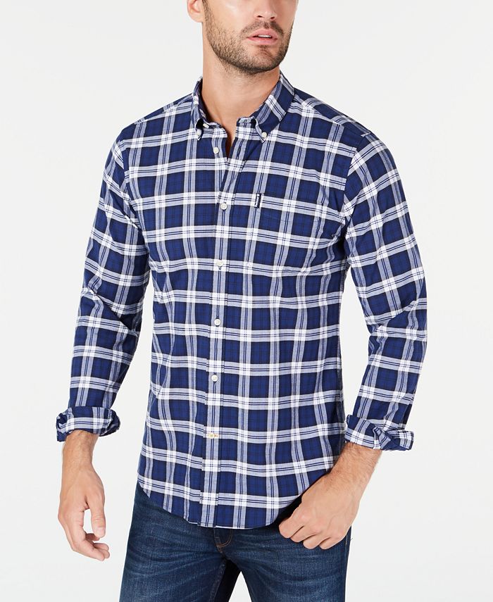 Barbour Men's Tailored-Fit Highland Check 11 Shirt - Macy's