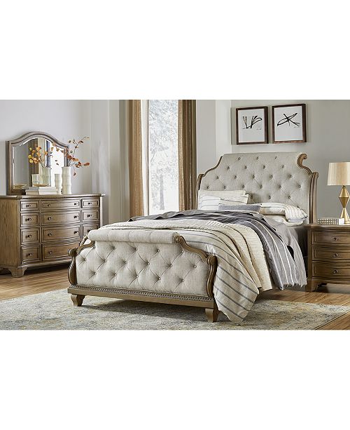 Jasper County Stately Brown Upholstered Bedroom Collection