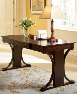 Coaster Home Furnishings - Cresta Writing Desk with Keyboard Drawer Red Brown