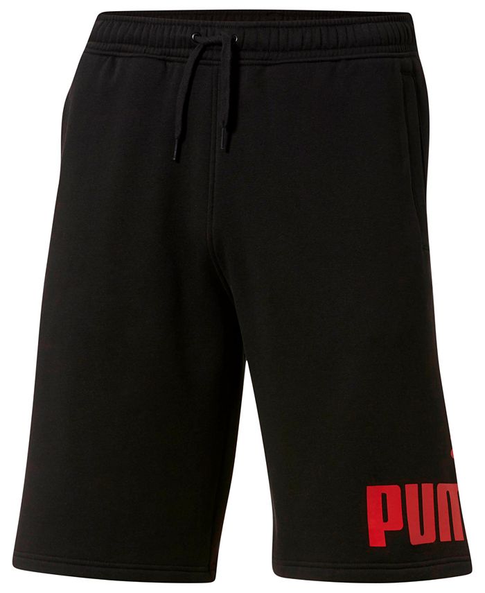 mens puma fleece shorts