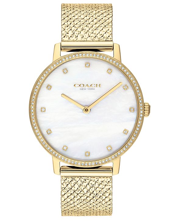 COACH Women's Audrey GoldTone Stainless Steel Bracelet Watch 35mm