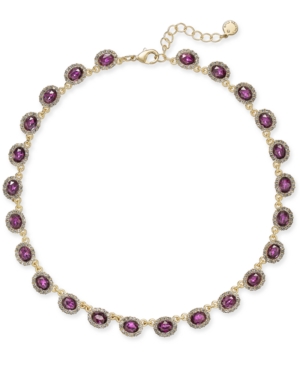 image of Charter Club Crystal Collar Necklace, 17