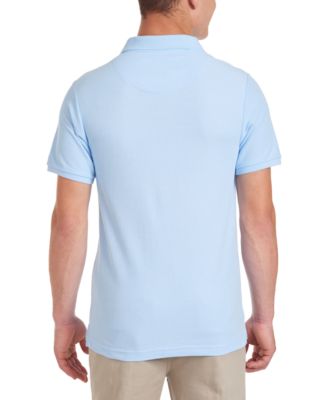 Young Men Uniform Short Sleeve Double Pique Polo