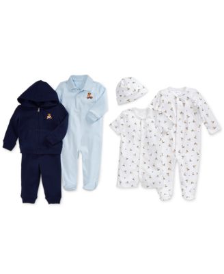 RALPH LAUREN■Polo Bear 2-piece sweatshirt jogger pants set Polo Ralph Lauren Baby Boys Bear Hoodie and Pants, 2 Piece