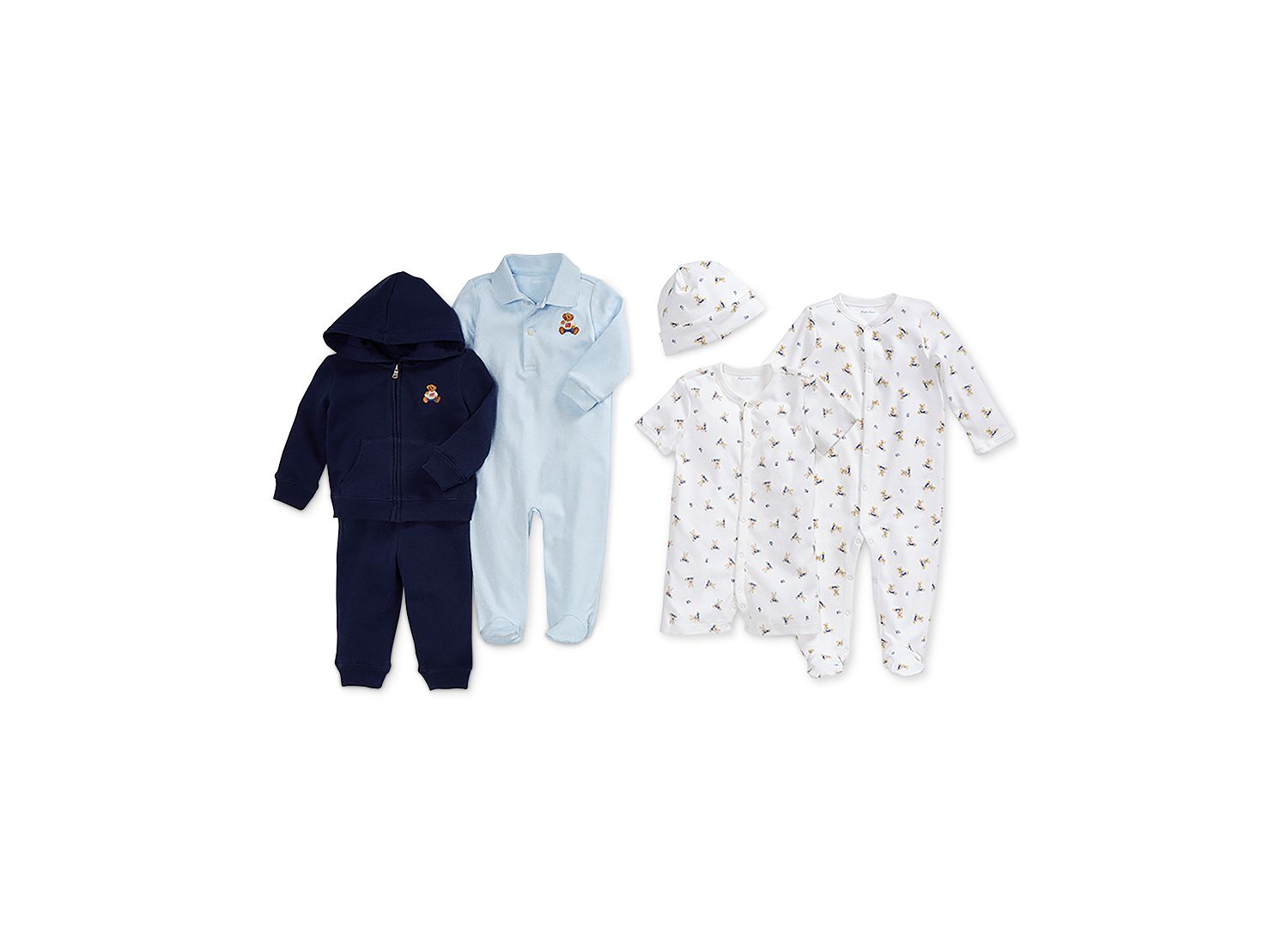 Baby Boys Bear Hoodie and Pants, 2 Piece Set
