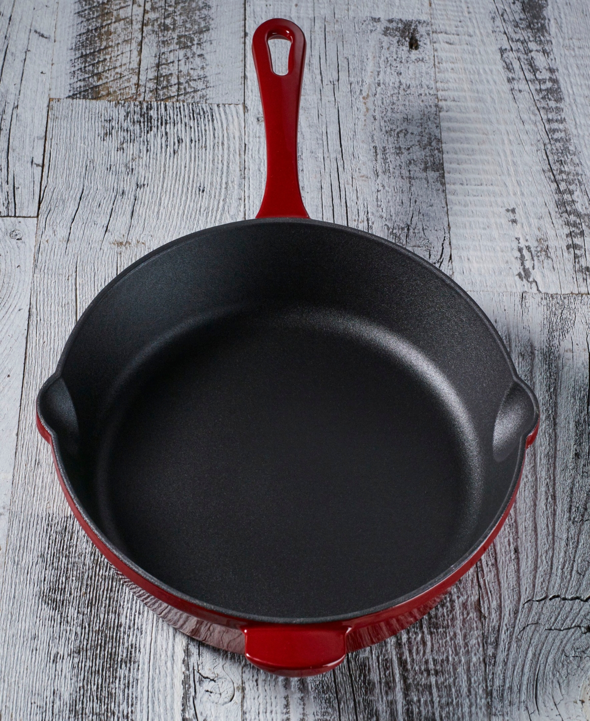 Cuisinart Chefs Classic Enameled Cast Iron 10" Skillet In Red