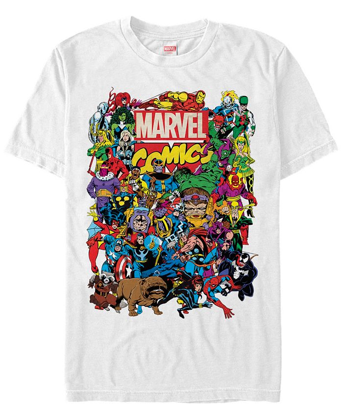 Fifth Sun Men's Collection The Entire Marvel Men's Cast Short Sleeve T-Shirt - Macy's