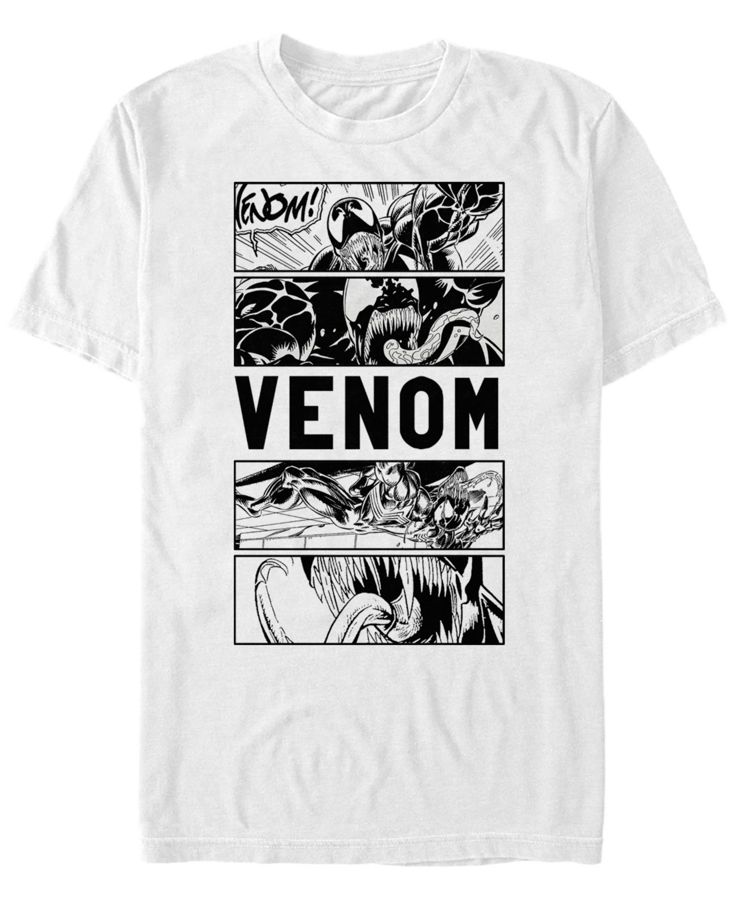 Мужская футболка Fifth Sun Marvel Comic Collection Venom Comic Panels Short Sleeve, цвет: Белый — фото 1