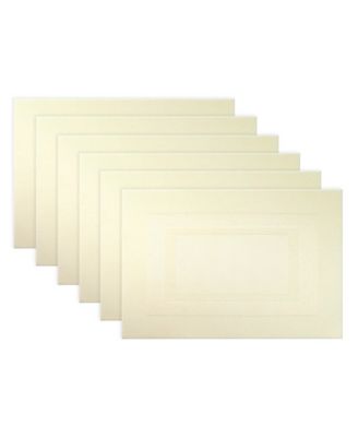 Polyvinyl Chloride Doubleframe Placemat, Set of 6