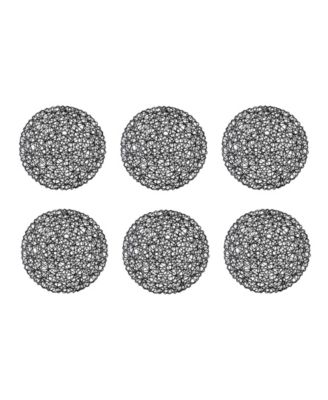 Woven Paper Round Placemat, Set of 6