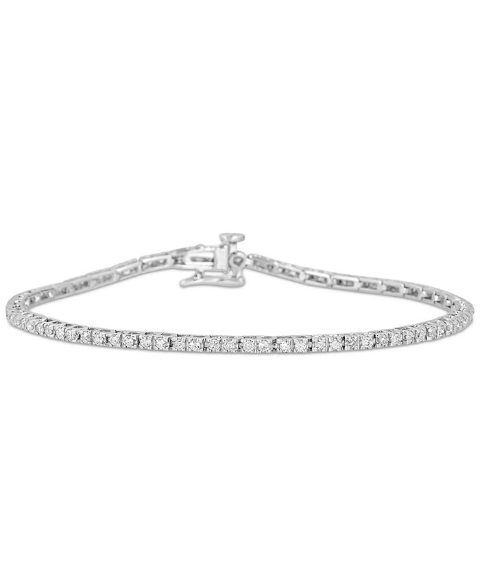 Macy's Diamond Tennis Bracelet (1 ct. t.w.) in 14k White Gold - Macy's